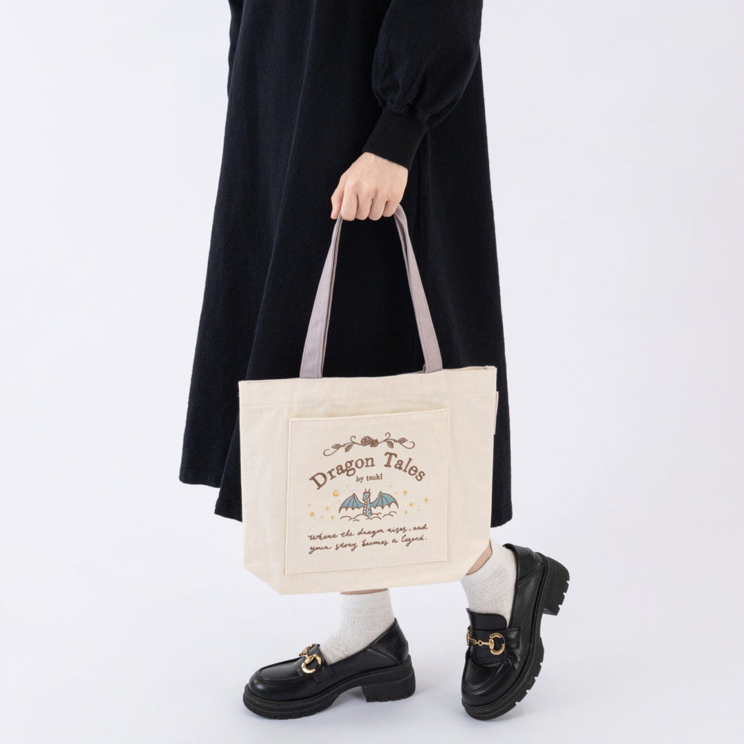 Tsuki ‘Dragon Tales’ Limited Edition Embroidered Tote Bag ☾