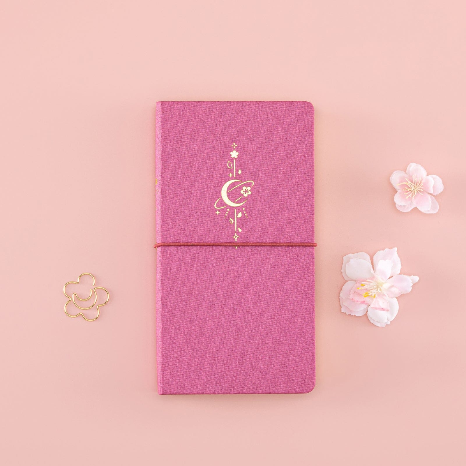 Tsuki ‘Moonlit Blossom’ Luxury Travel Notebook ☾