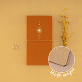 Tsuki ‘Sunbeam Magic’ Kraft Travel Notebook ☾