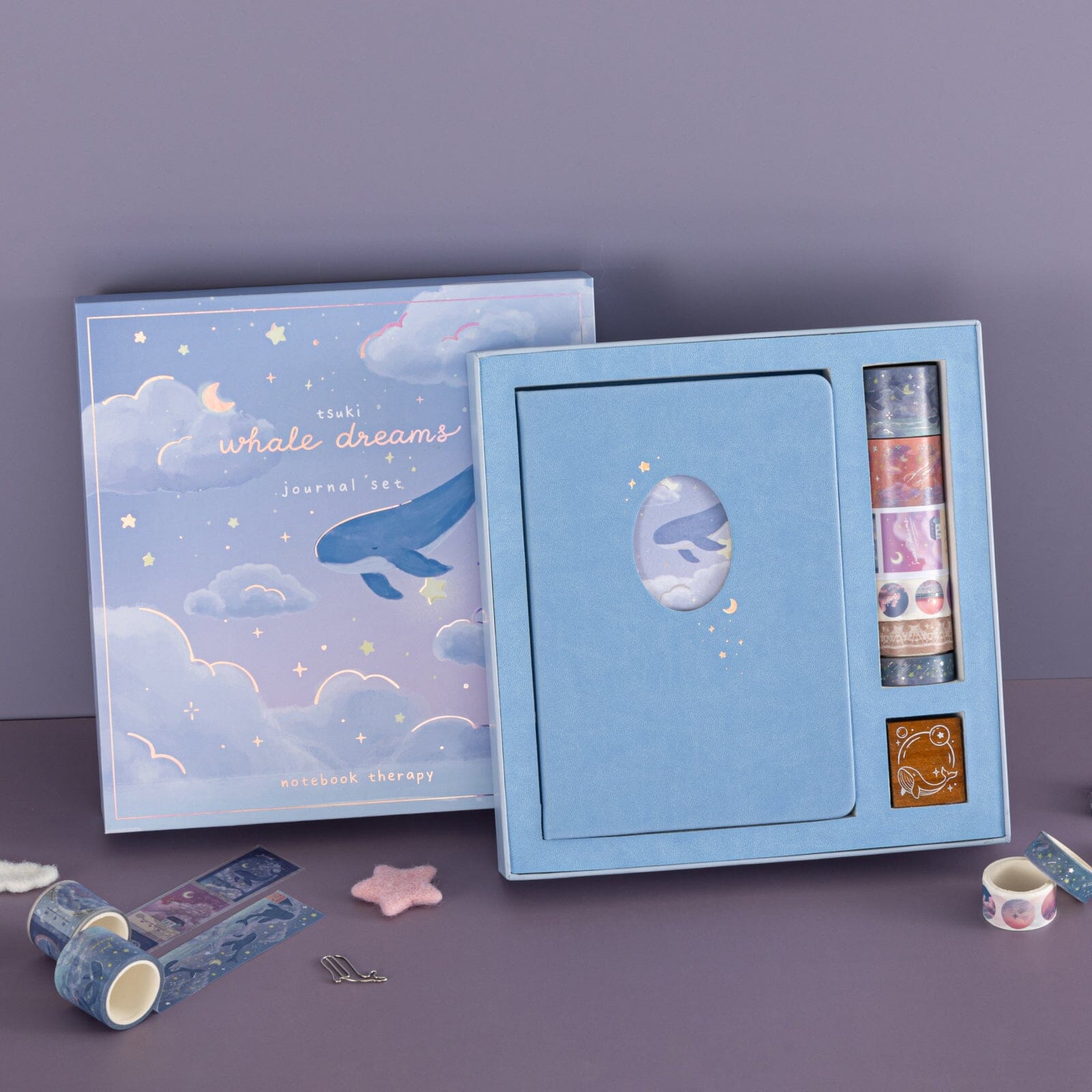 Tsuki ‘Whale Dreams’ Limited Edition Holographic Bullet Journal Set ☾