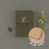 Tsuki ‘Fern Fable’ A6 Kraft Paper Travel Notebook ☾