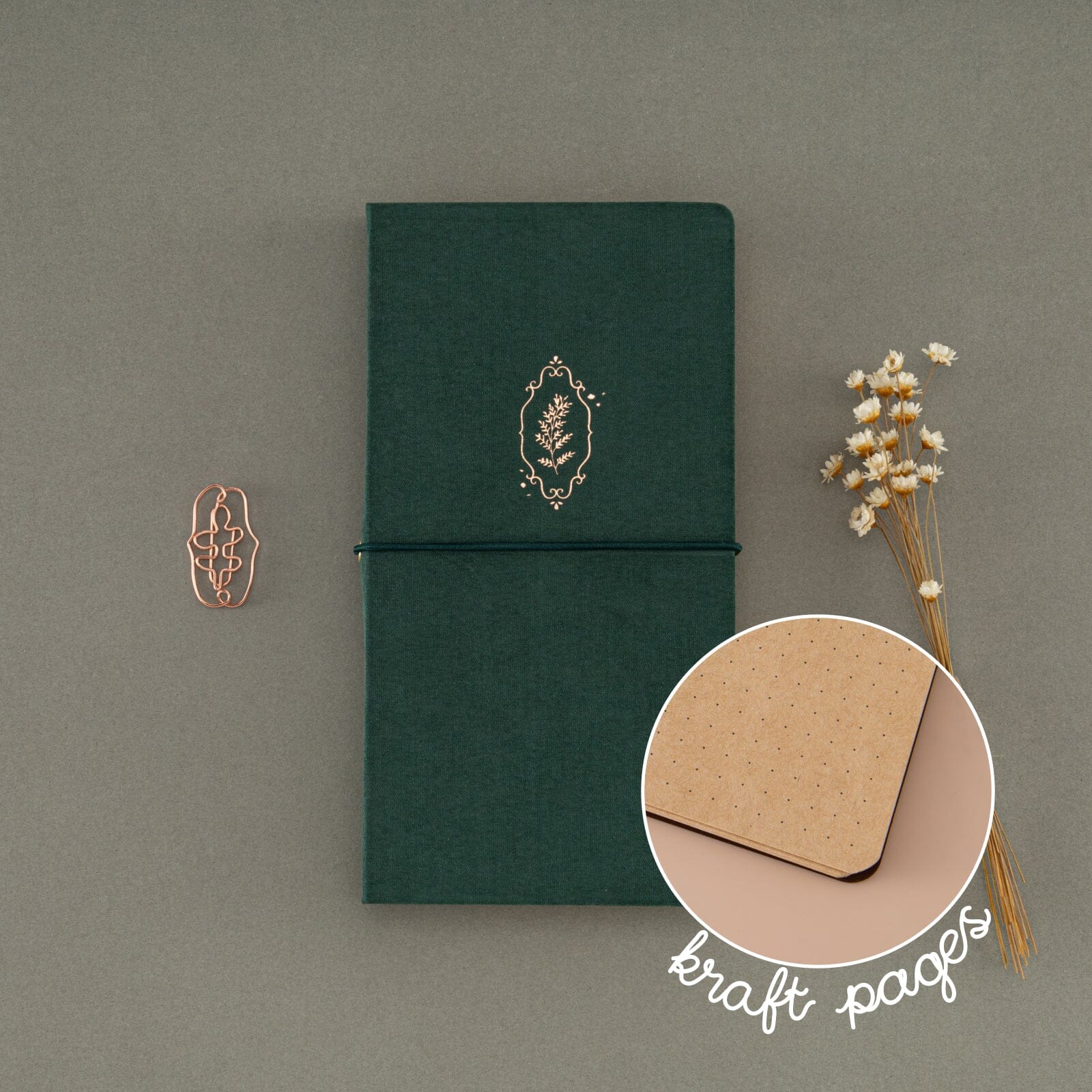 Tsuki ‘Woodland Adventure’ Kraft Travel Notebook ☾