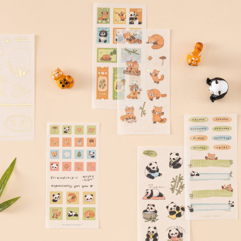 Tsuki ‘Panda Friends’ Sticker Set ☾