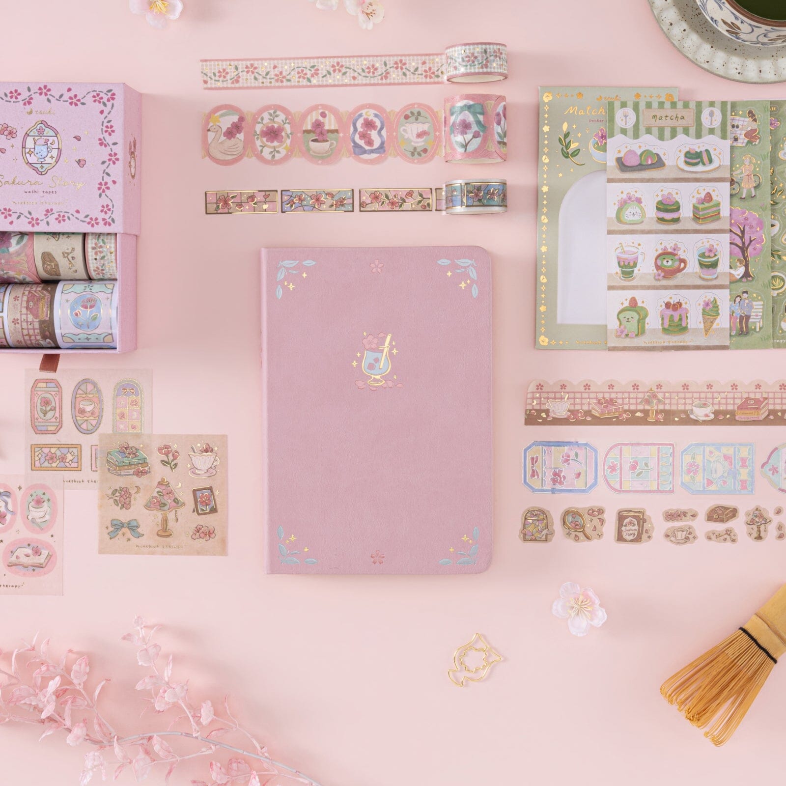 Tsuki ‘Matcha Blossom’ Limited Edition Luxury Bullet Journal ☾