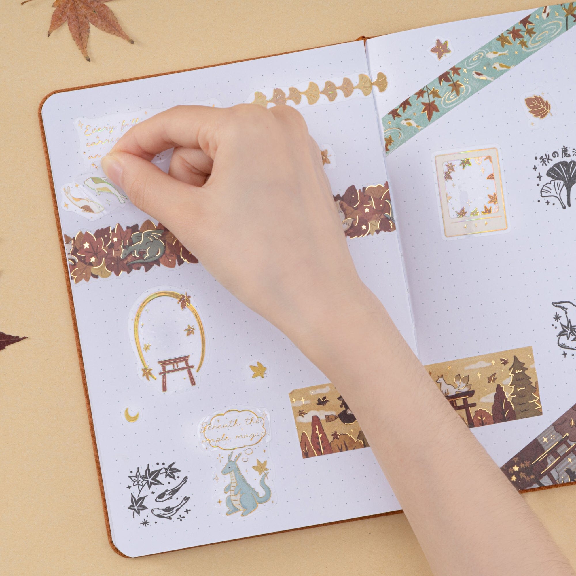 Tsuki ‘Mythical Autumn in Japan’ 3D Foil Sticker Set