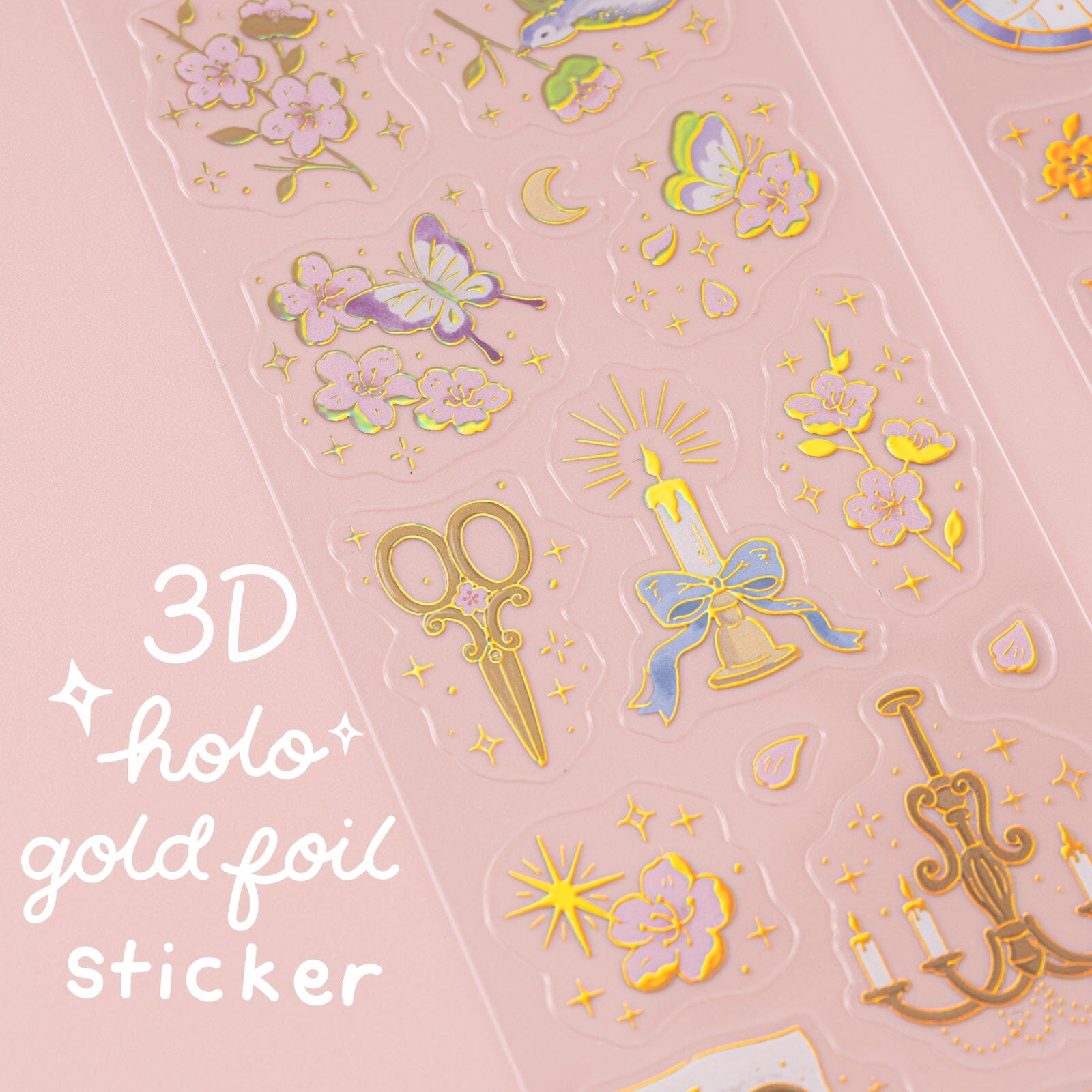 Tsuki ‘Sakura Vintage’ 3D Sticker Set ☾