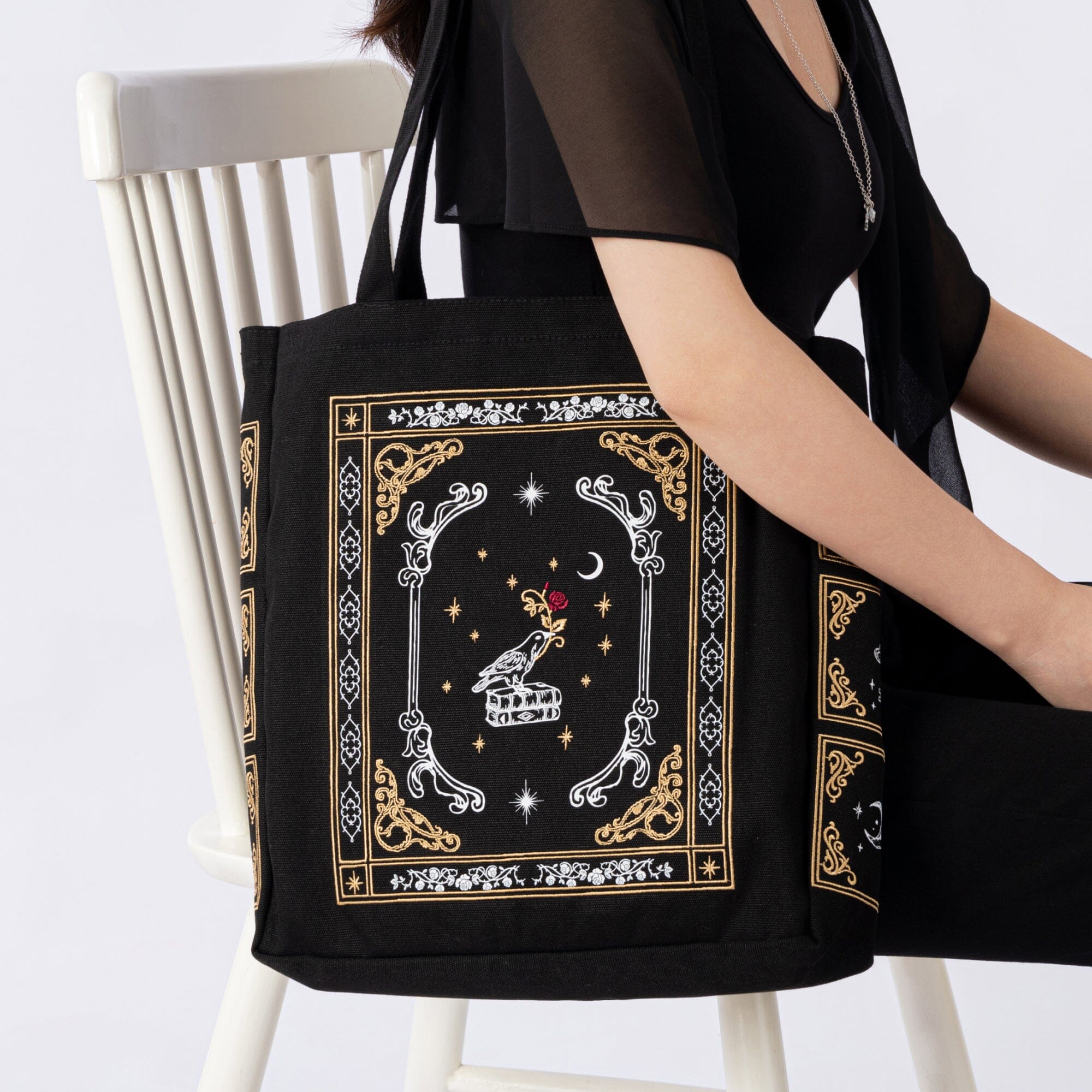 Tsuki ‘Gothic Dreams’ Limited Edition Embroidered Tote Bag ☾