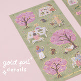 Tsuki ‘Matcha Bloom’ Sticker Set ☾