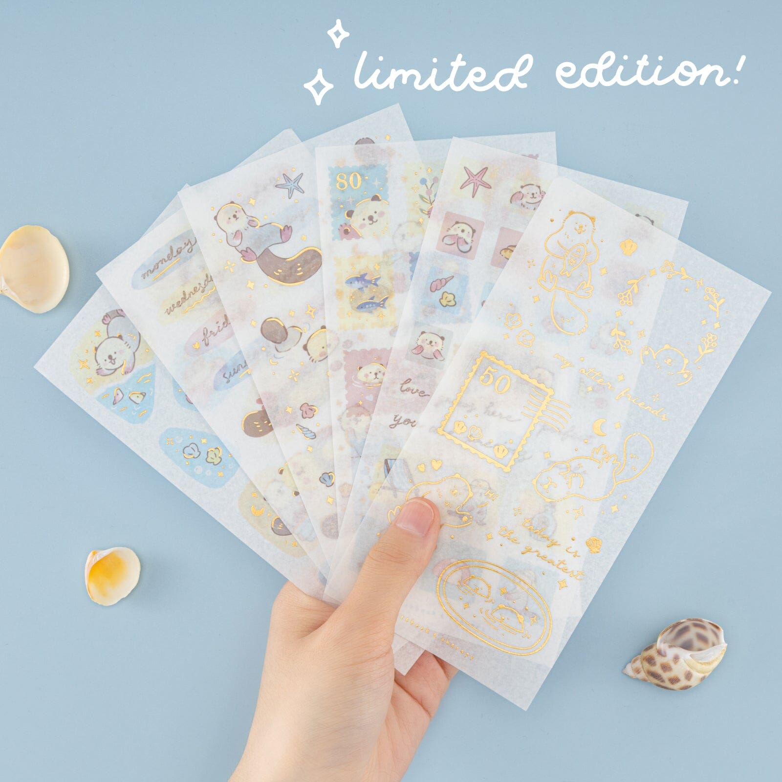 Tsuki ‘Otter Friends’ Sticker Set ☾