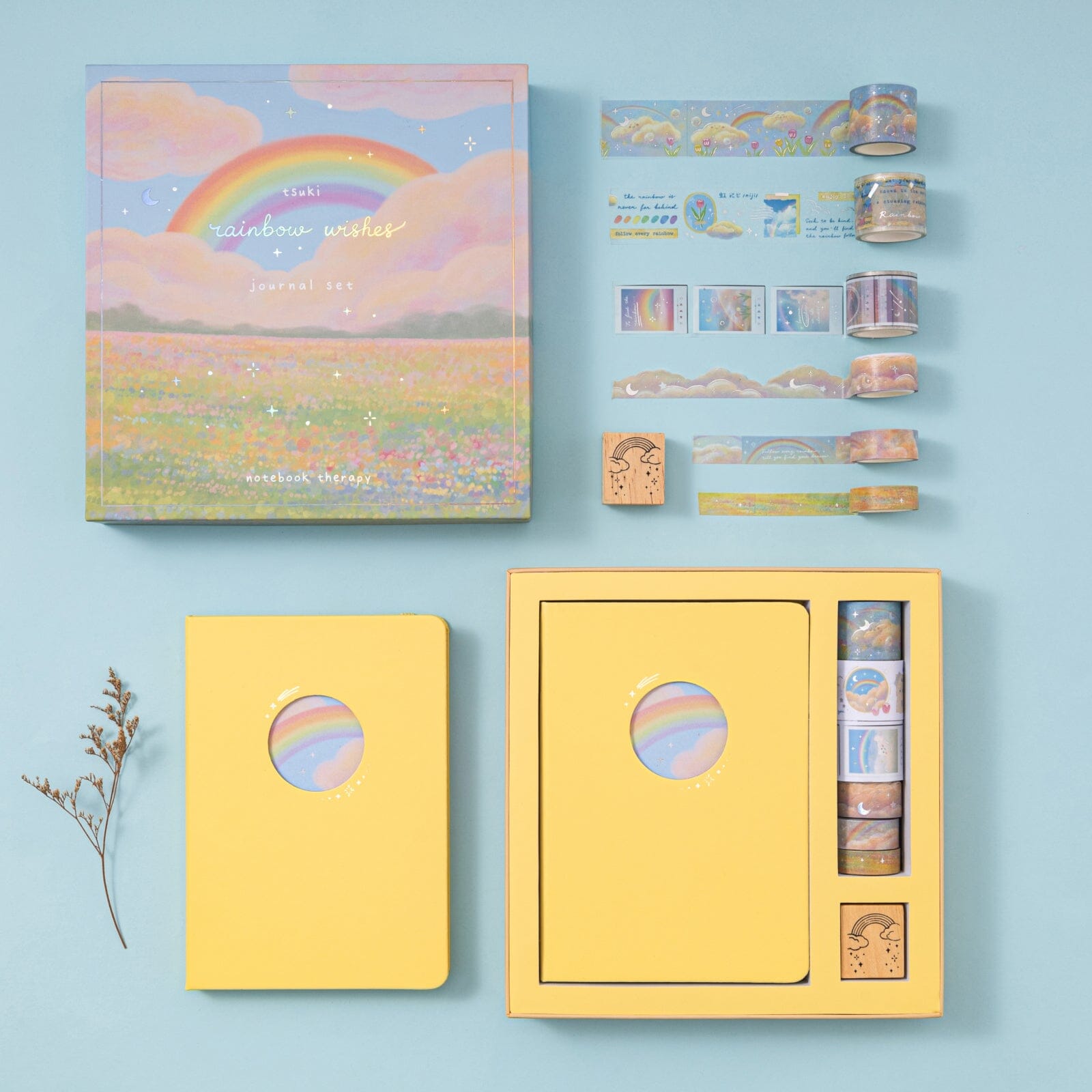 Tsuki ‘Rainbow Wishes’ Limited Edition Holographic Bullet Journal Set ☾