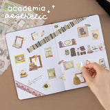 Tsuki ‘Light Academia’ 3D Foil Sticker Set ☾