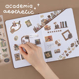 Tsuki ‘Dark Academia’ 3D Foil Sticker Set ☾