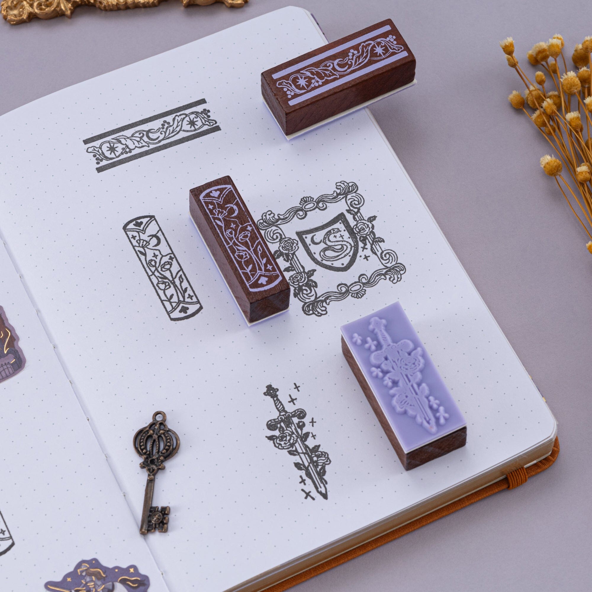 Tsuki ‘Dragon Tales’ Bullet Journal Stamp Set ☾