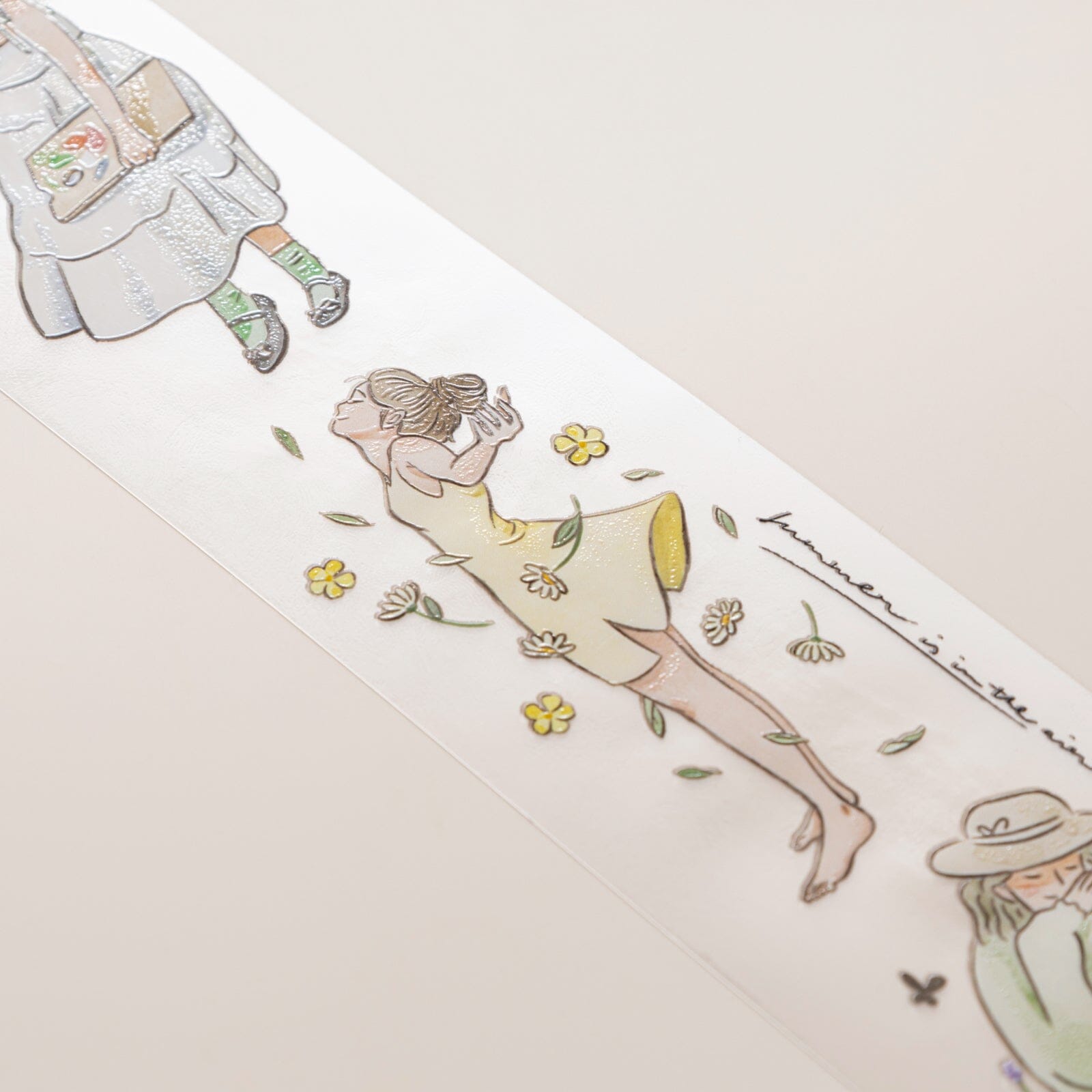 Hinoki - ‘Into the Meadow’ PET Decorative Tape - Summer Girls