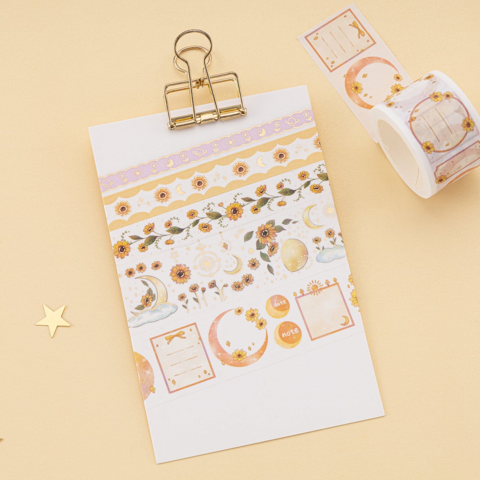 SSC Designs | Sunflowers in A Row Scrapbook Washi Tape