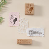 Hinoki - ‘The Wandering Botanist’ Engraved Wooden Stamp Set