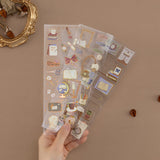 Tsuki ‘Light Academia’ 3D Foil Sticker Set ☾