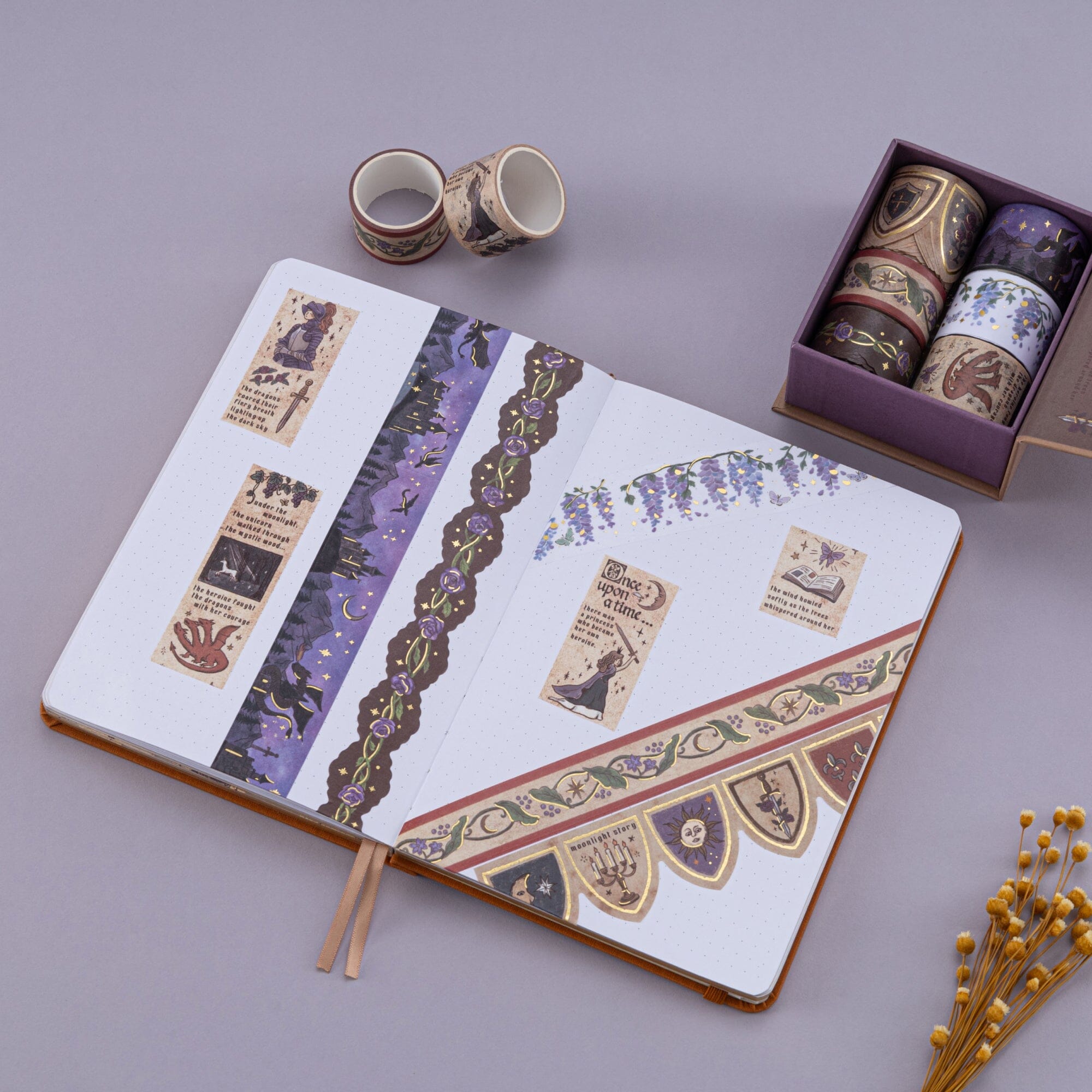 Tsuki ‘Dragon Tales’ Washi Tape Set ☾