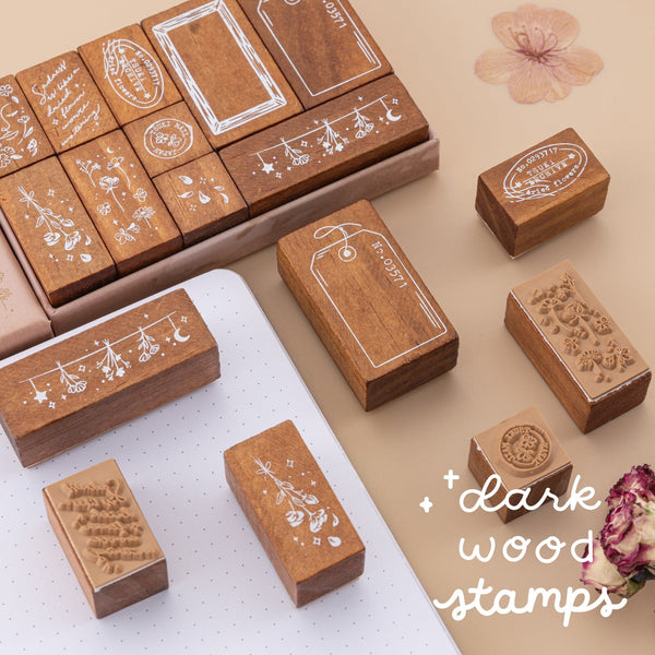 Note Journal Stamp Tsuki ‘Dried Flowers’ Bullet Journal Stamp Set ☾ – NotebookTherapy