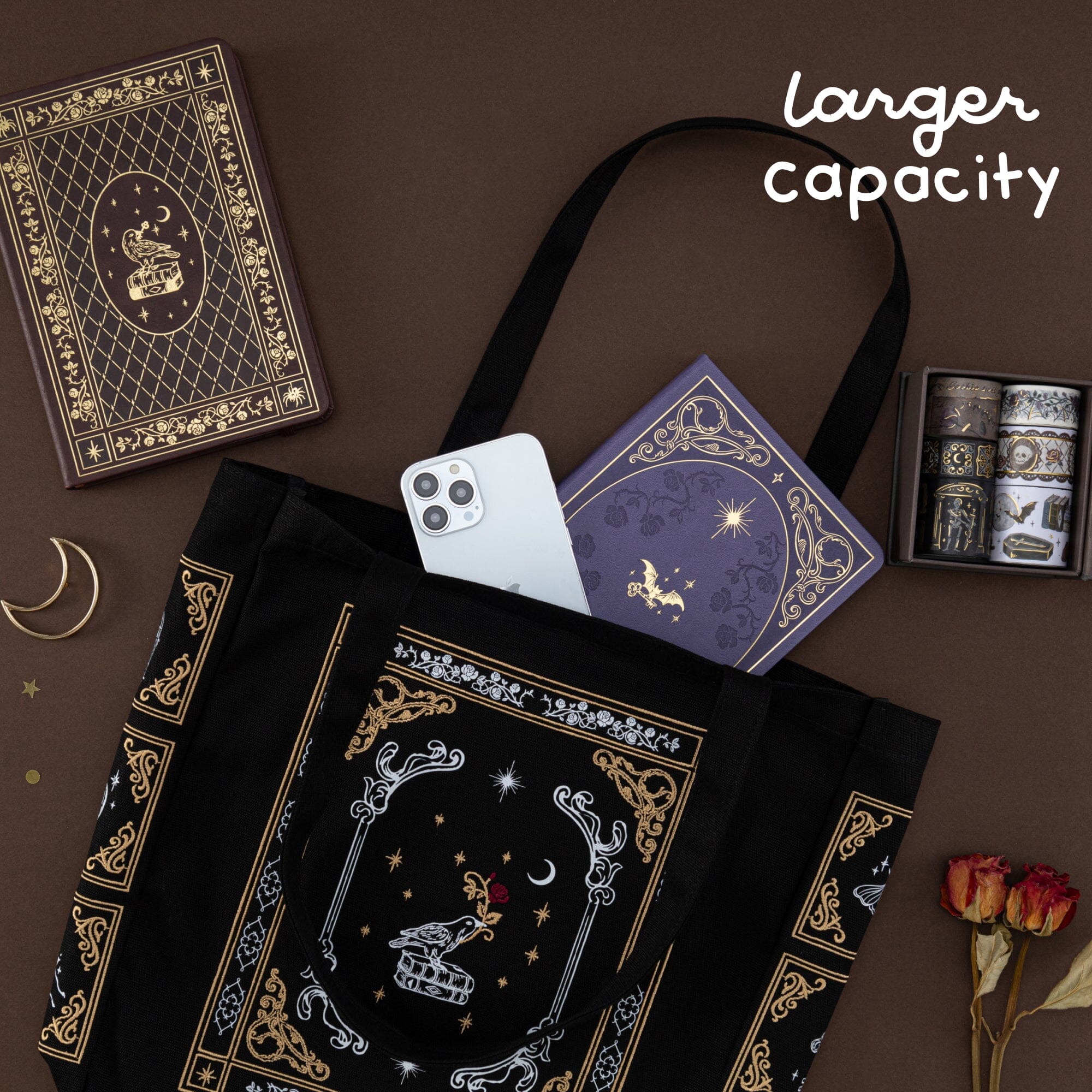 Tsuki ‘Gothic Dreams’ Limited Edition Embroidered Tote Bag ☾