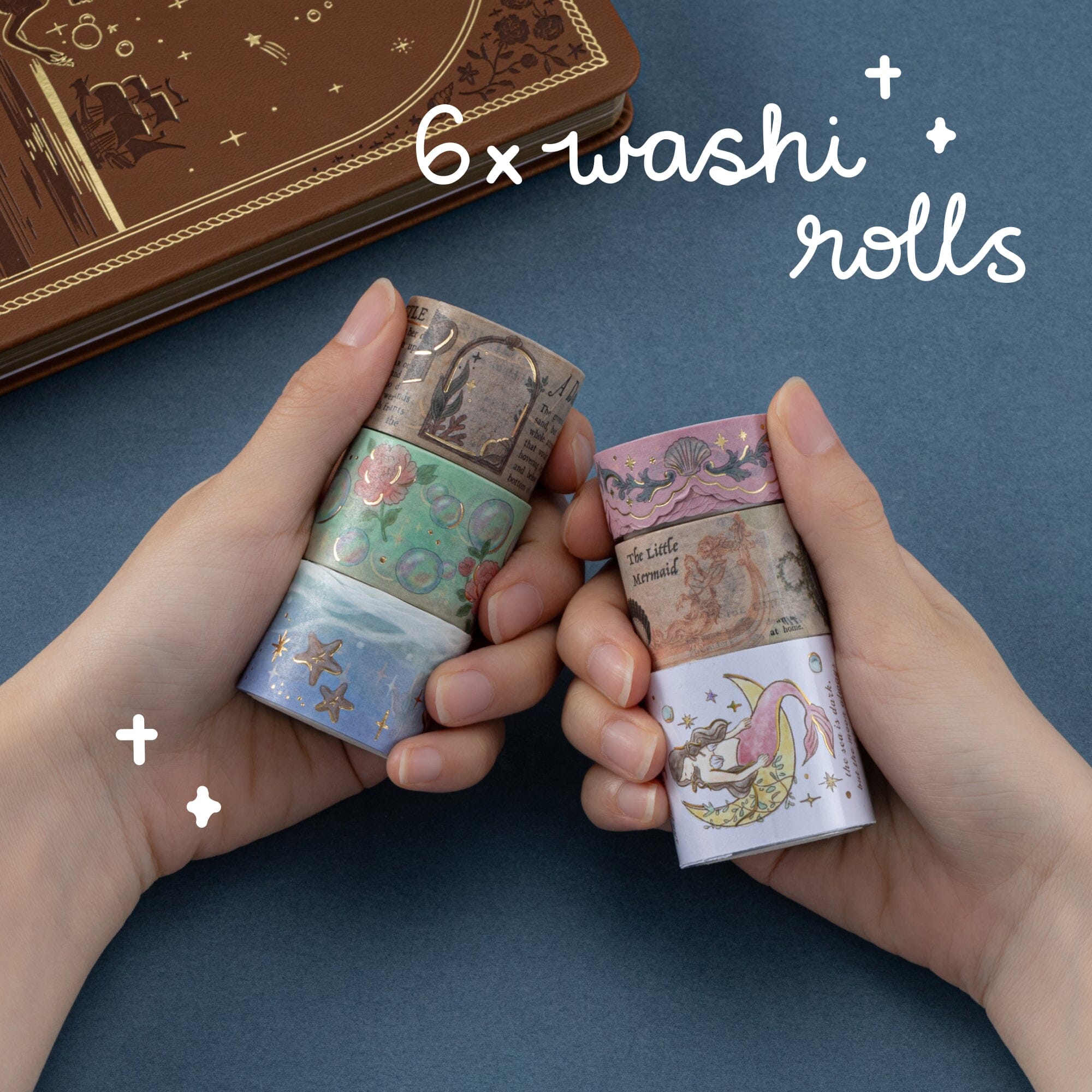Tsuki ‘Mermaid Mystery’ Washi Tape Set ☾