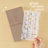 Tsuki ‘Neko Cafe’ Travel Notebook Gift Set ☾