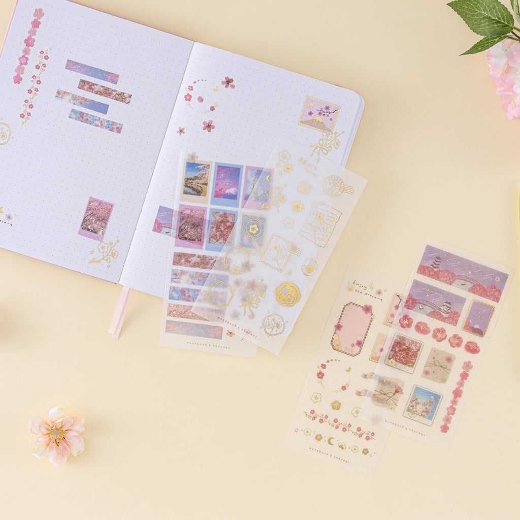 Tsuki ‘Sakura Journey’ Sticker Set ☾ – NotebookTherapy