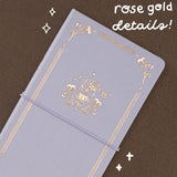 Tsuki ‘Neko Pansy’ Limited Edition Luxury Travel Notebook ☾