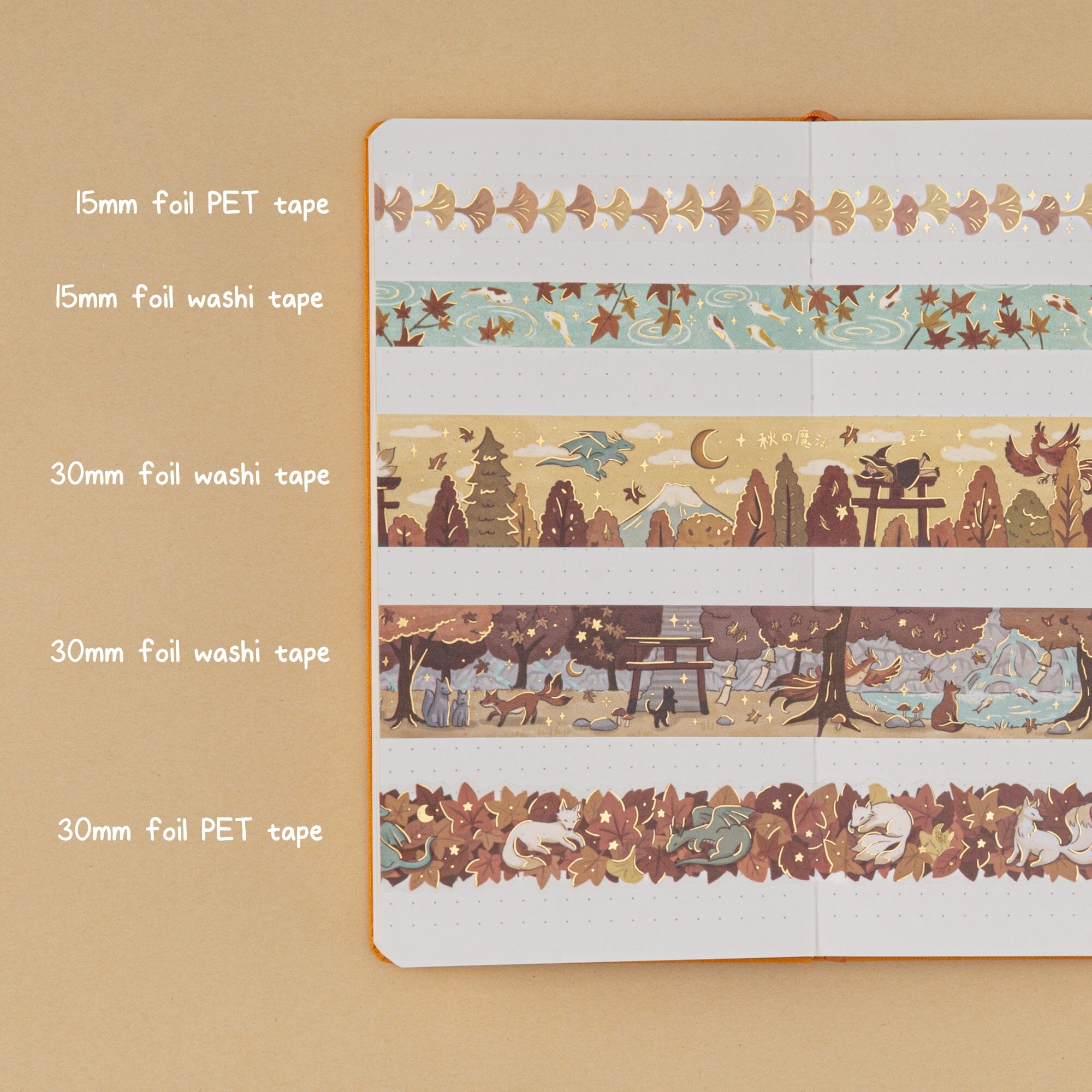 Tsuki ‘Mythical Autumn in Japan’ Travel Notebook Gift Set ☾