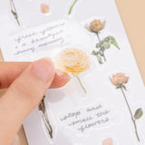 Tsuki ‘Dried Flowers’ Transparent Sticker Set ☾
