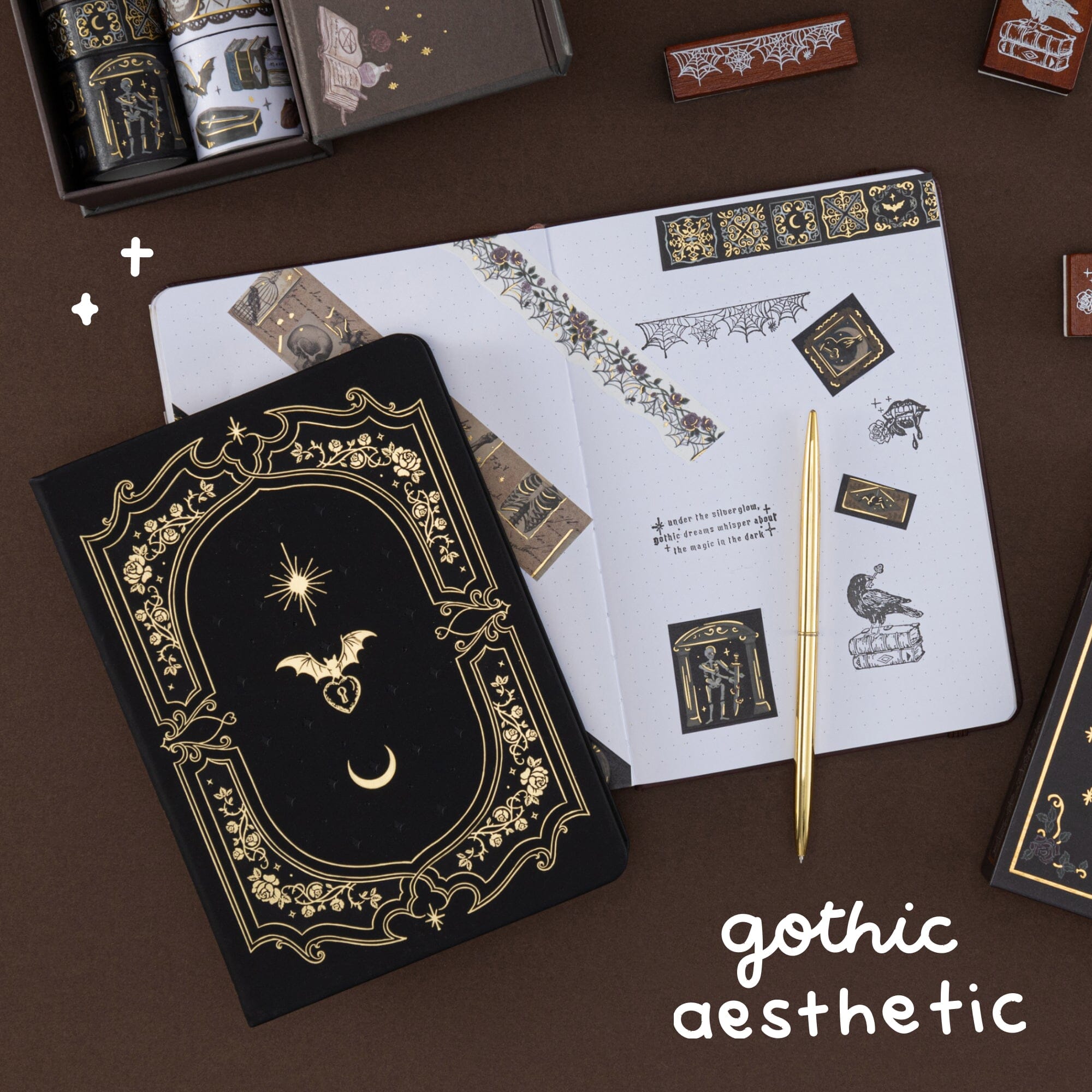 Tsuki ‘Gothic Dreams’ Bullet Journal Stamp Set ☾