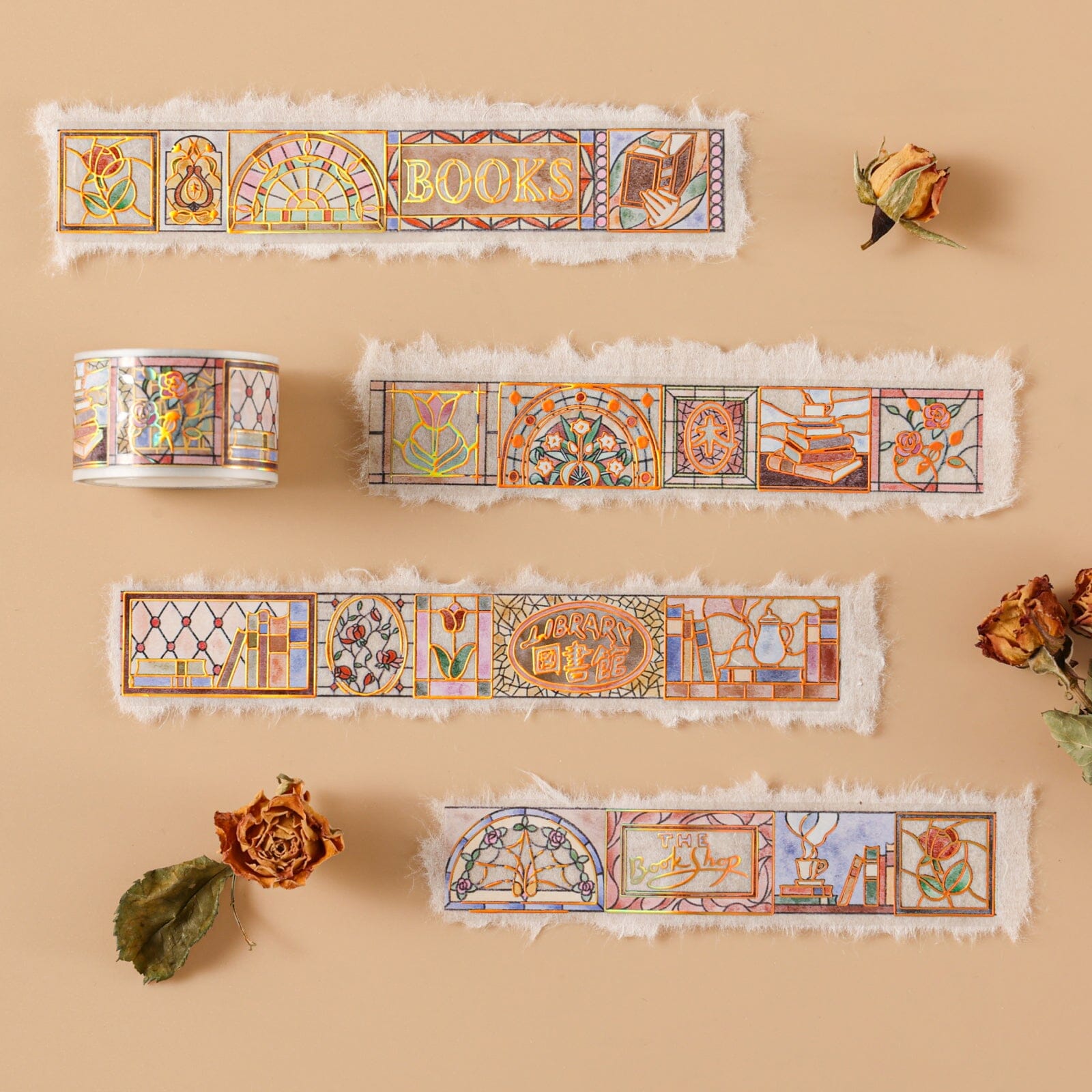 Hinoki - ‘Into the Library’ PET Decorative Tape