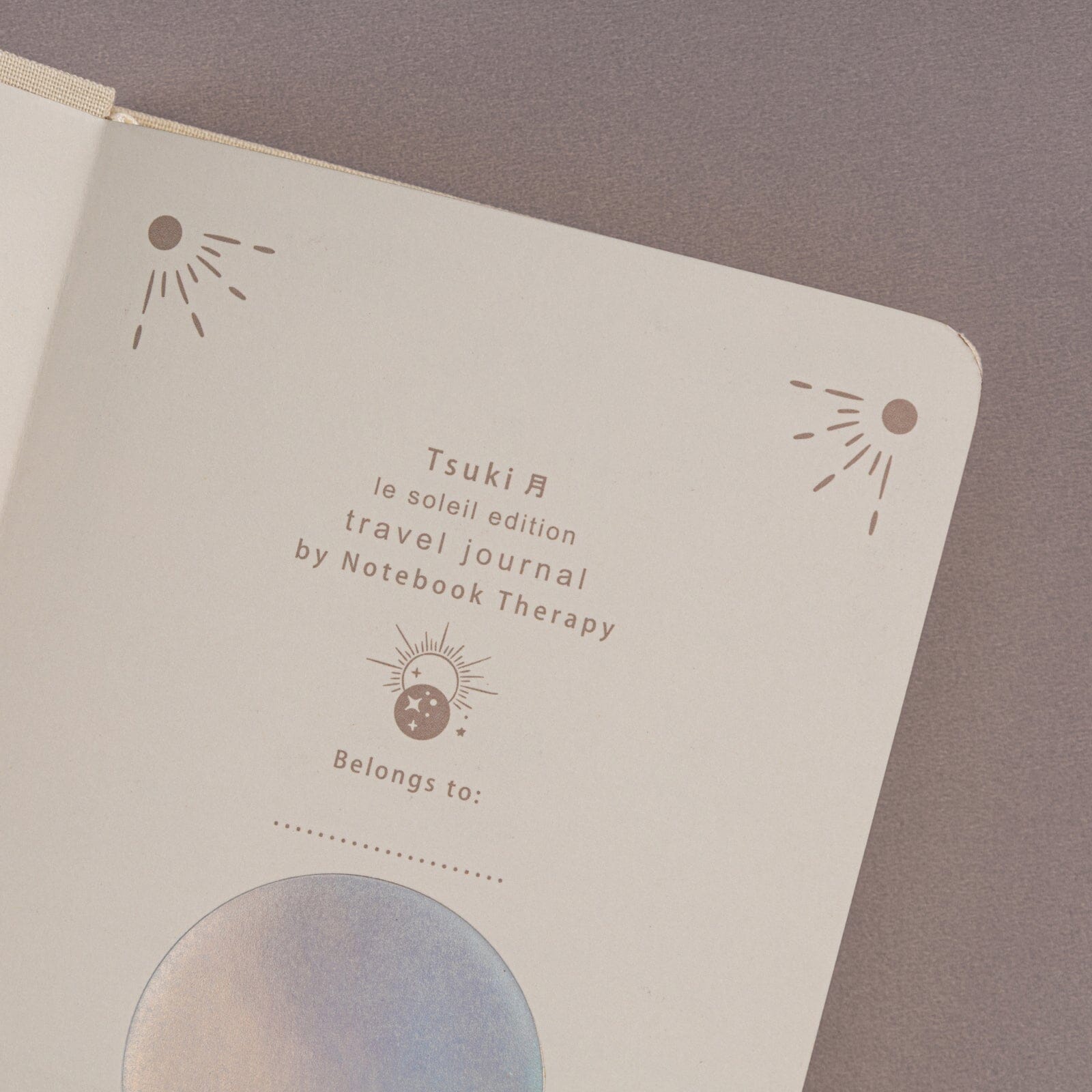 Tsuki ‘Le Soleil’ Collector's Edition Moon Planner Travel Notebook ☾