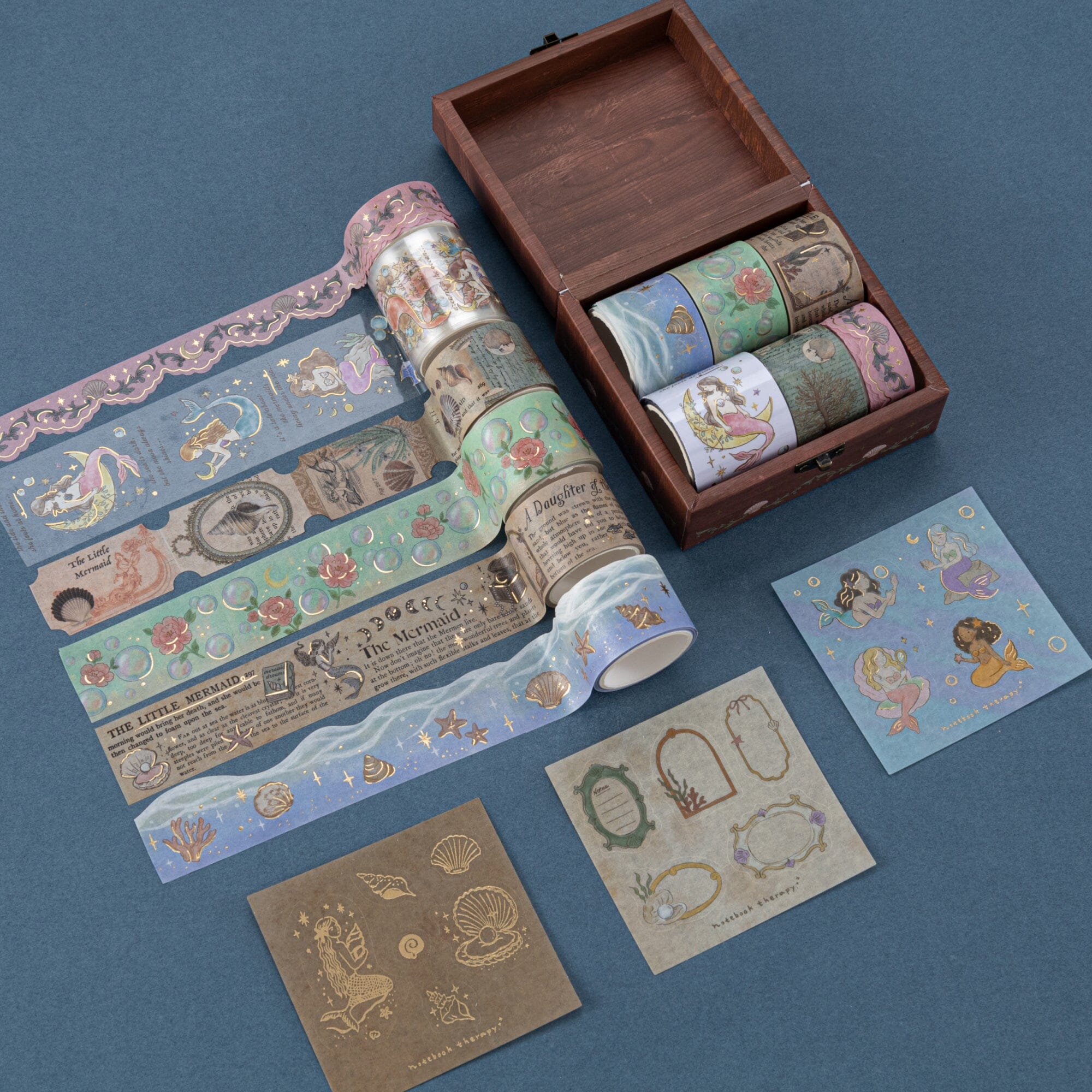 Tsuki ‘Mermaid Mystery’ Washi Tape Set ☾