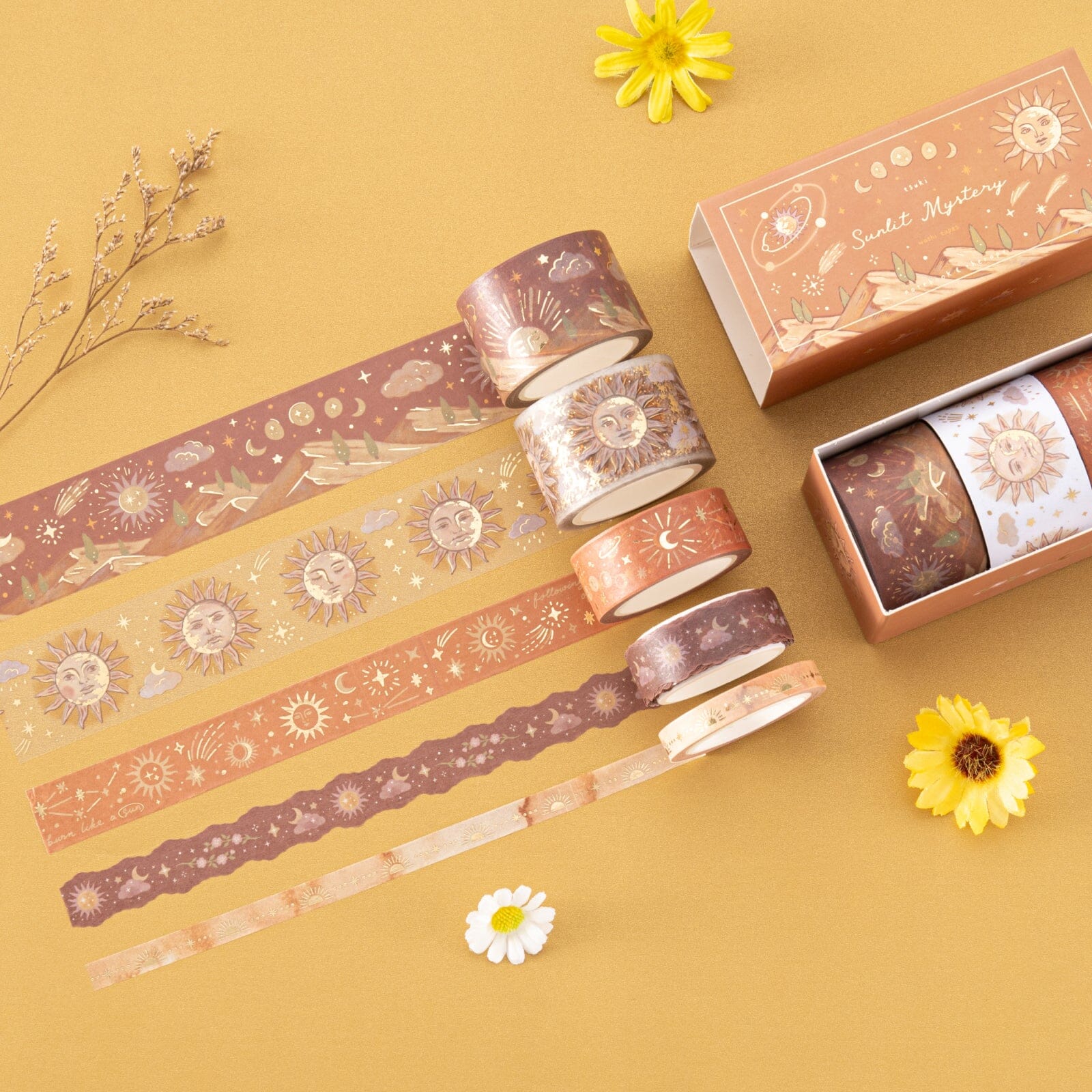 Tsuki ‘Sunlit Mystery’ Washi Tape Set ☾