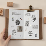 Hinoki - ‘The Wandering Botanist’ Engraved Wooden Stamp Set