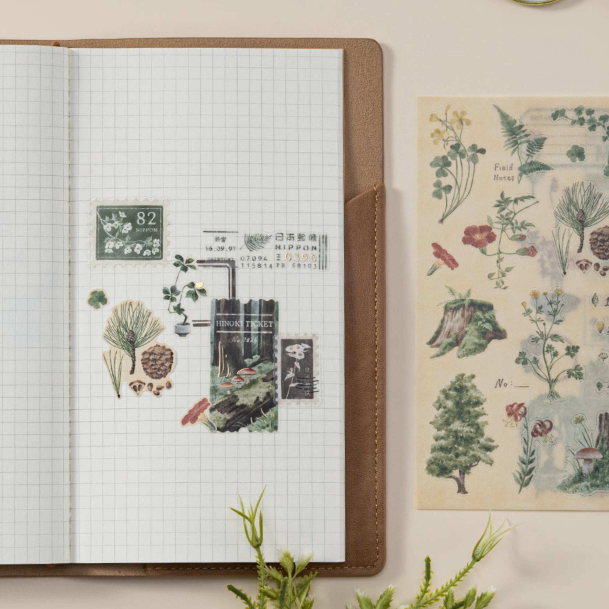 Hinoki - ‘The Wandering Botanist’ Sticker Sheets