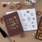 Tsuki ‘Vintage Academia’ Bullet Journal Stamp ☾