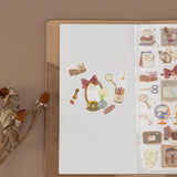 Tsuki ‘Light Academia’ 3D Foil Sticker Set ☾