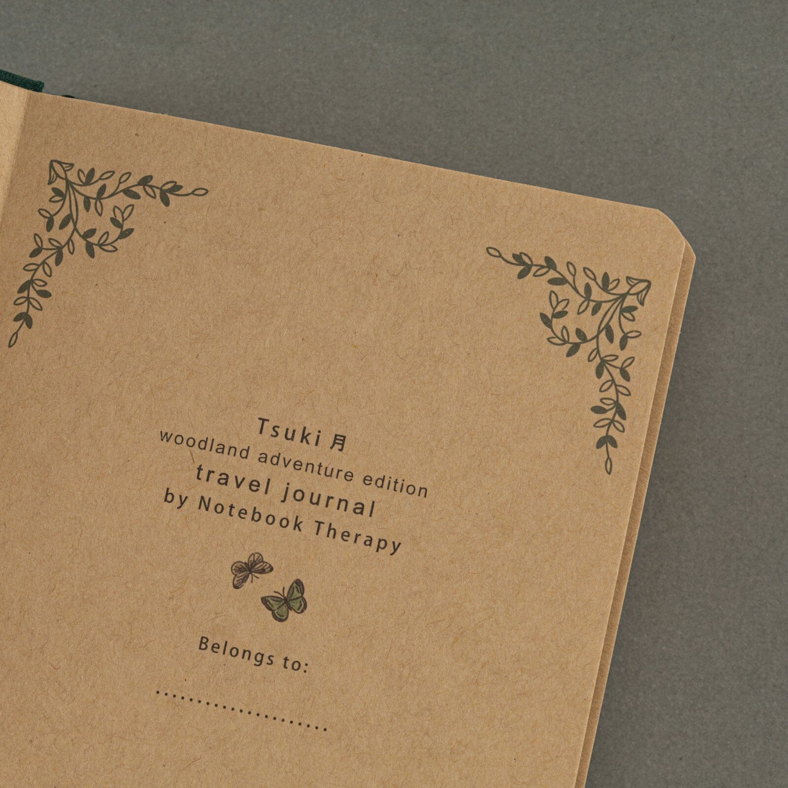 Tsuki ‘Woodland Adventure’ Kraft Travel Notebook ☾