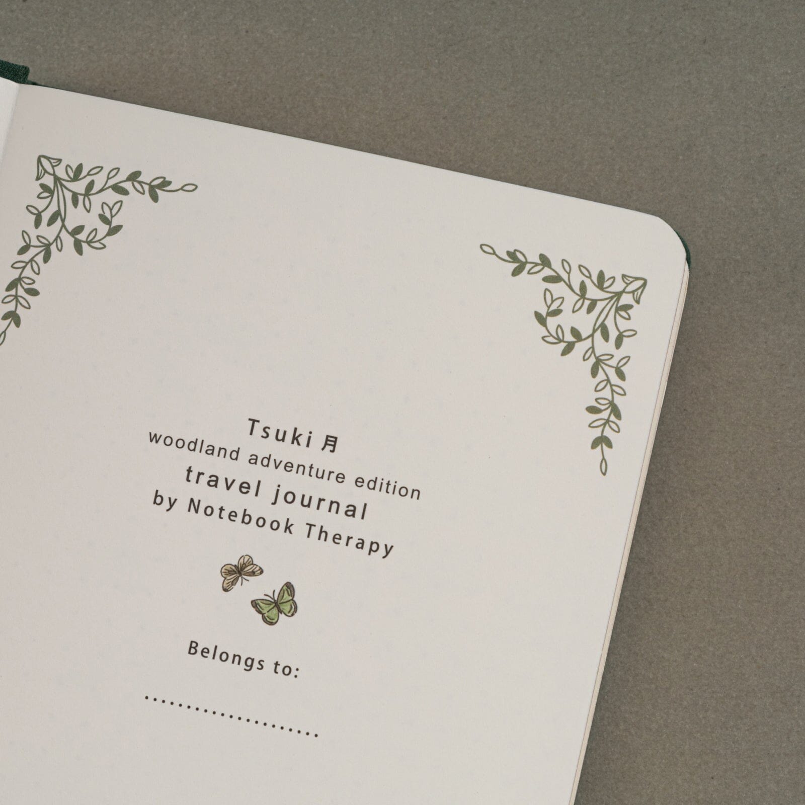 Tsuki ‘Woodland Adventure’ Luxury Travel Notebook ☾