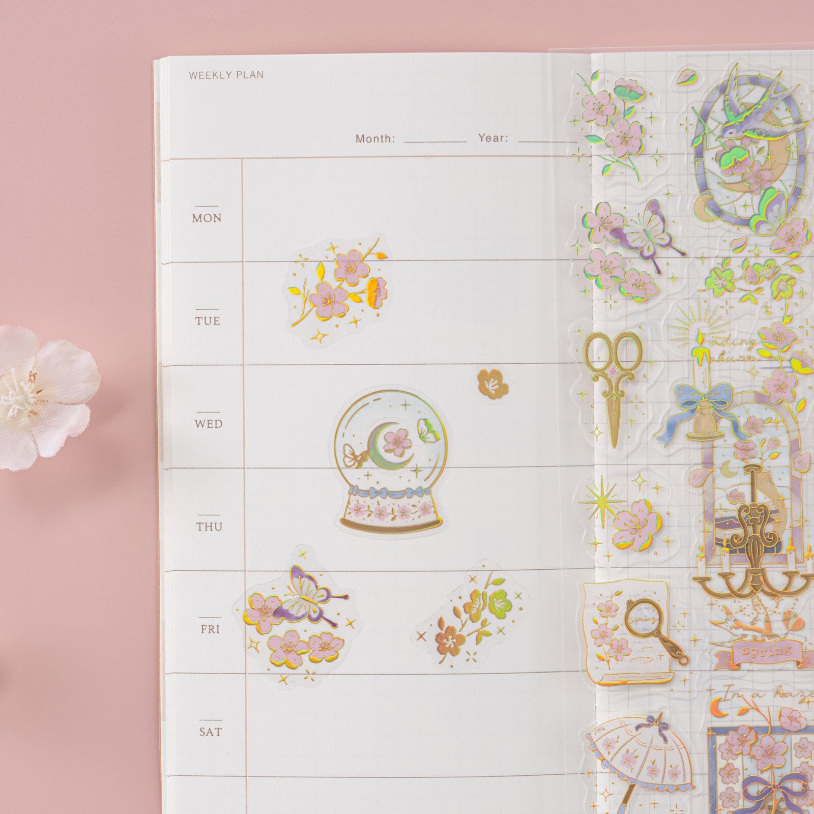 Tsuki ‘Sakura Vintage’ 3D Sticker Set ☾