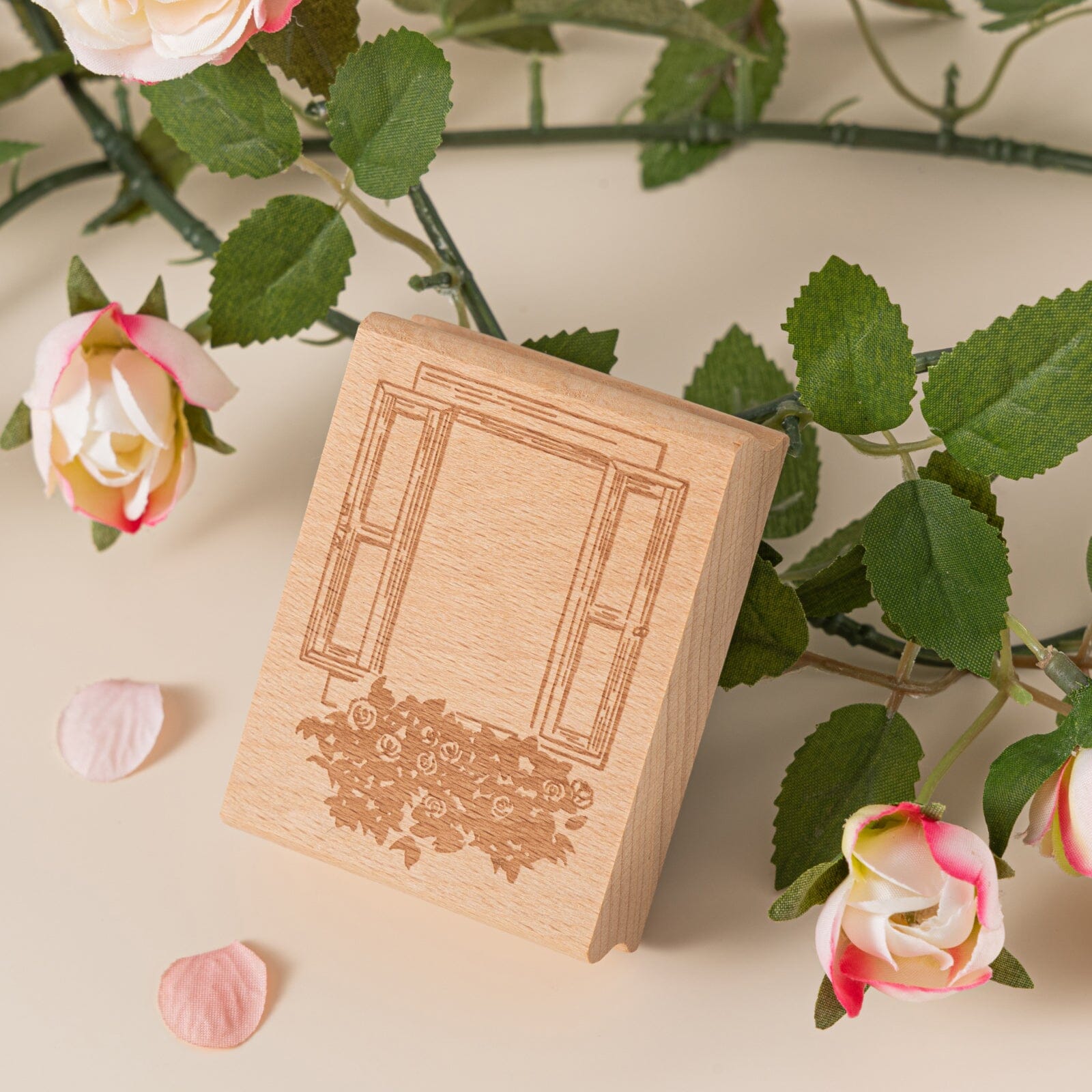 Hinoki - ‘Into the Sky’ Engraved Wooden Stamp Set