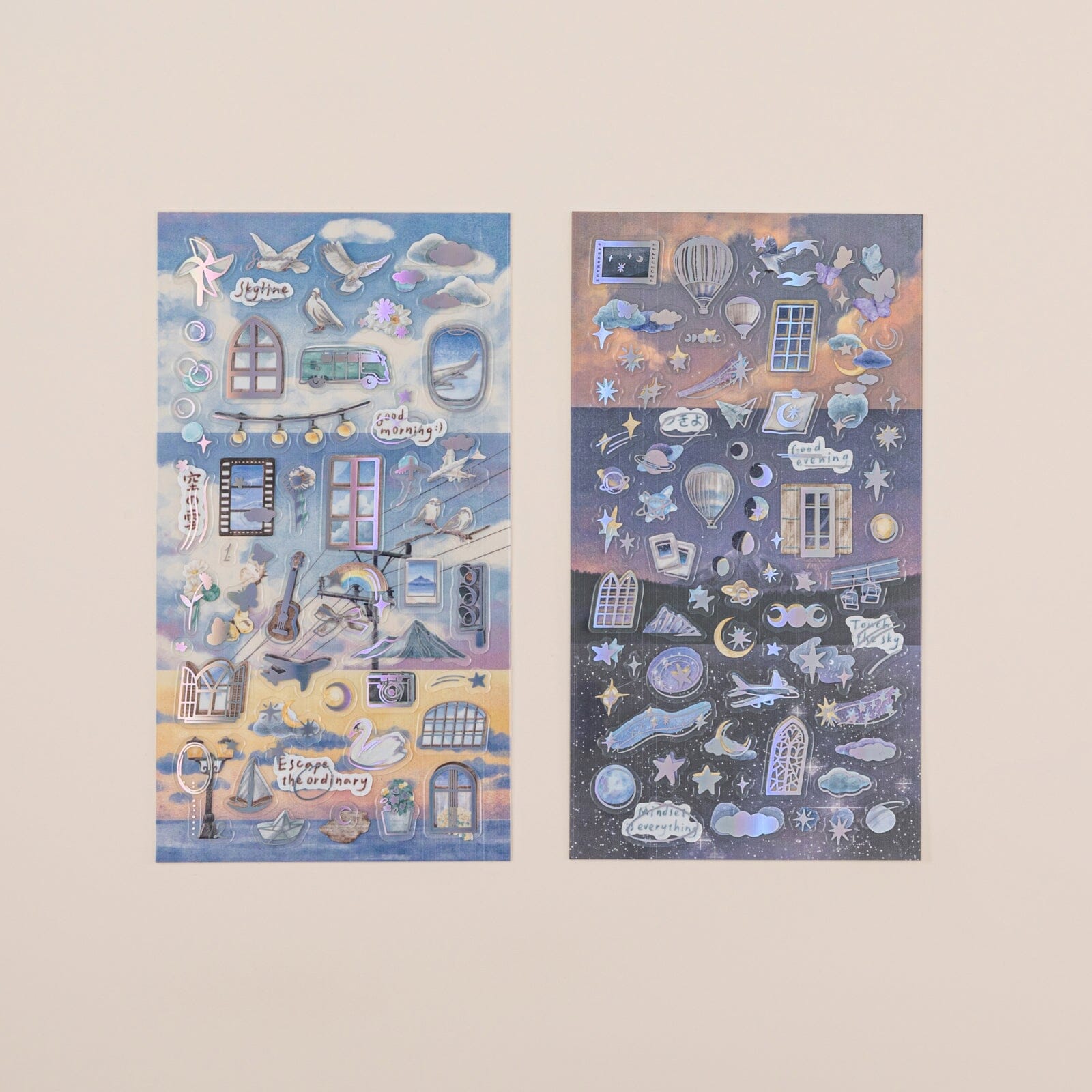 Hinoki - ‘Into the Sky’ Day and Night Sticker Set