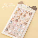 Tsuki ‘Neko Cafe’ 3D Puffy Sticker Set ☾