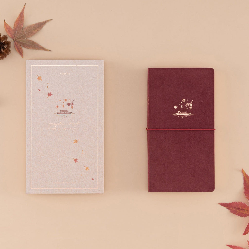 Tsuki ‘Maple Sail’ Travel Notebook ☾ – NotebookTherapy