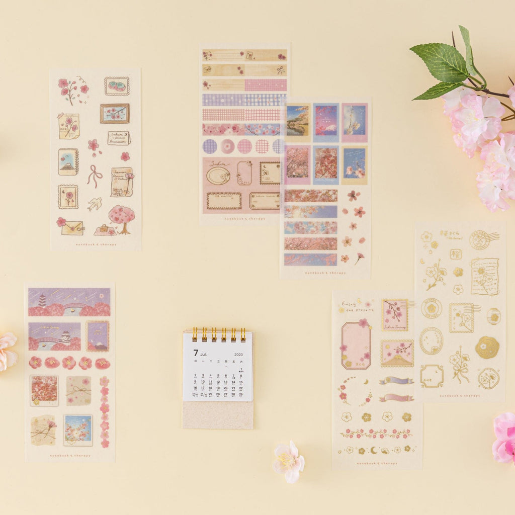 Tsuki ‘Sakura Journey’ Sticker Set ☾ – NotebookTherapy