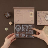 Tsuki ‘Vintage Neko’ Bullet Journal Stamp Set ☾