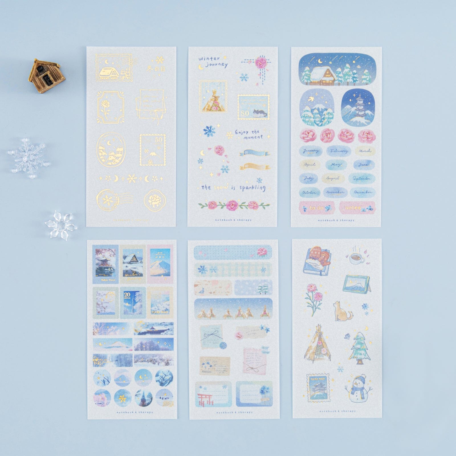 Tsuki ‘Winter Journey’ Sticker Set ☾