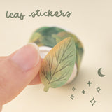 Leaf sticker washi tape roll